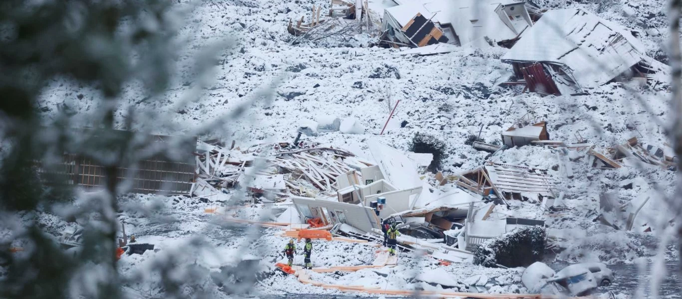 Νορβηγία: 5 νεκροί και 4 αγνοούμενοι από την κατολίσθηση (βίντεο)